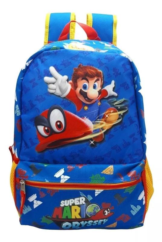 Mochila Super Mario Odyssey Média Original Chenson Reforçada +